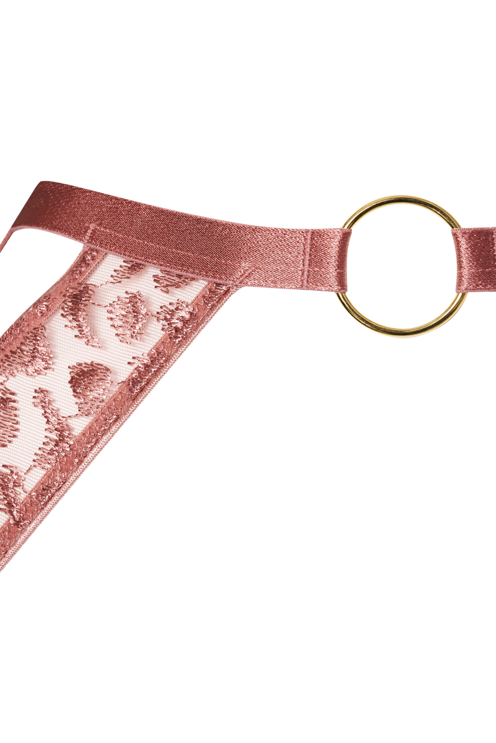 Узкий пояс для чулок с анималистичной вышивкой Бренд 