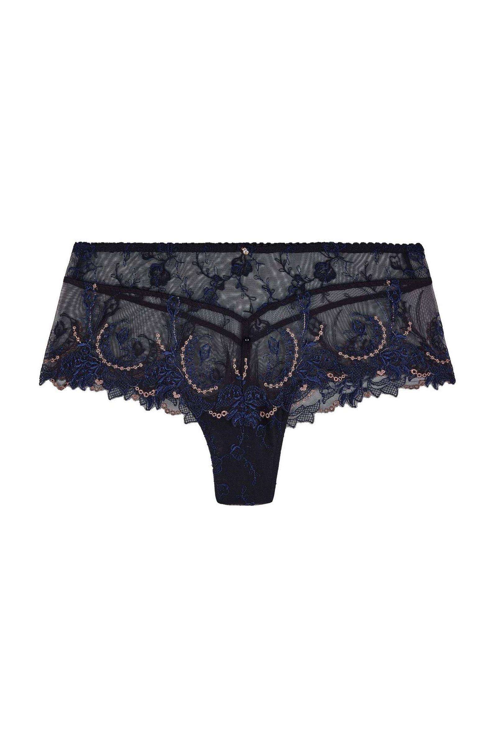 Трусы хипстеры с вышивкой Бренд 