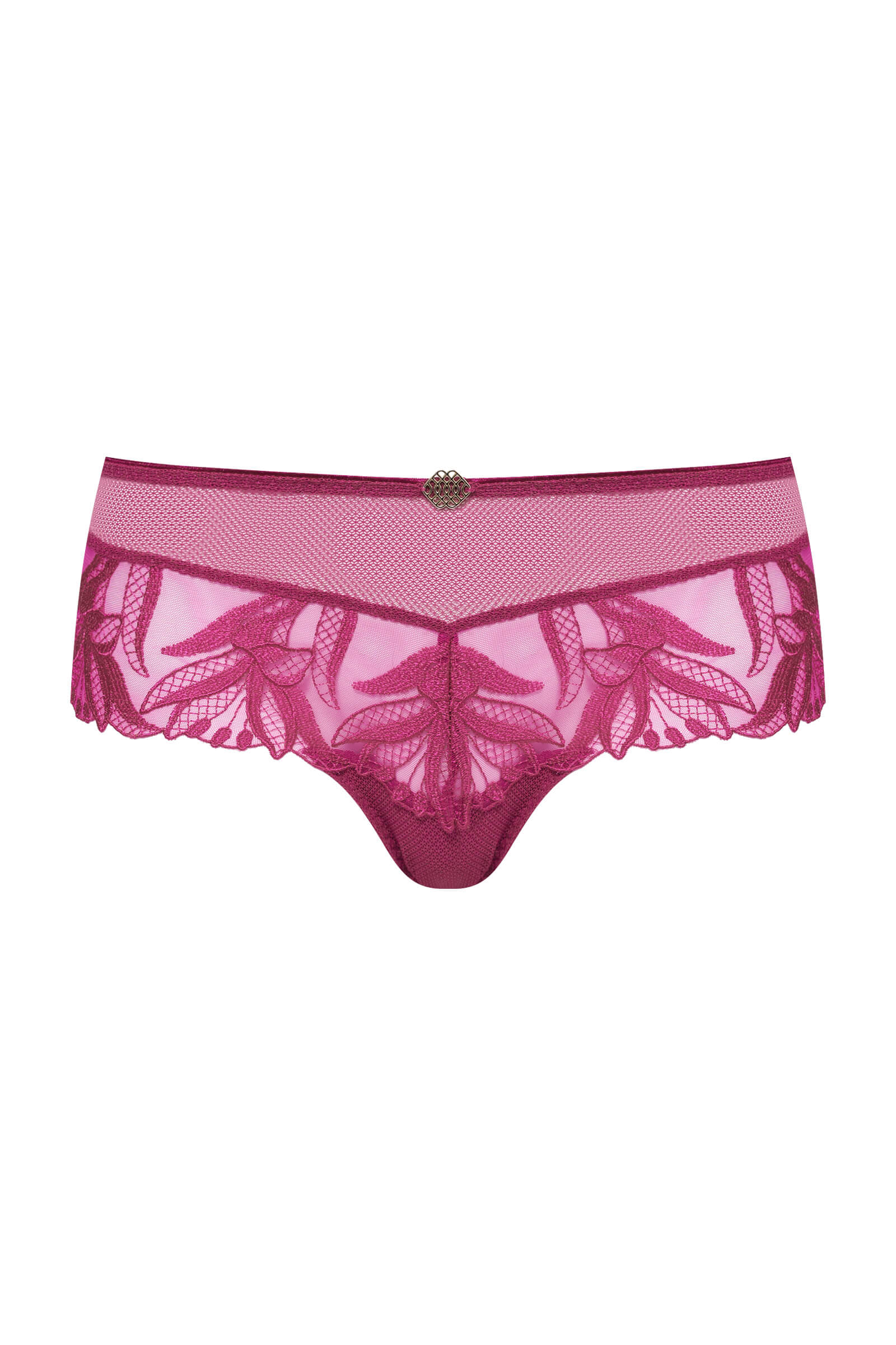 Трусы хипстеры с цветочной вышивкой Бренд 