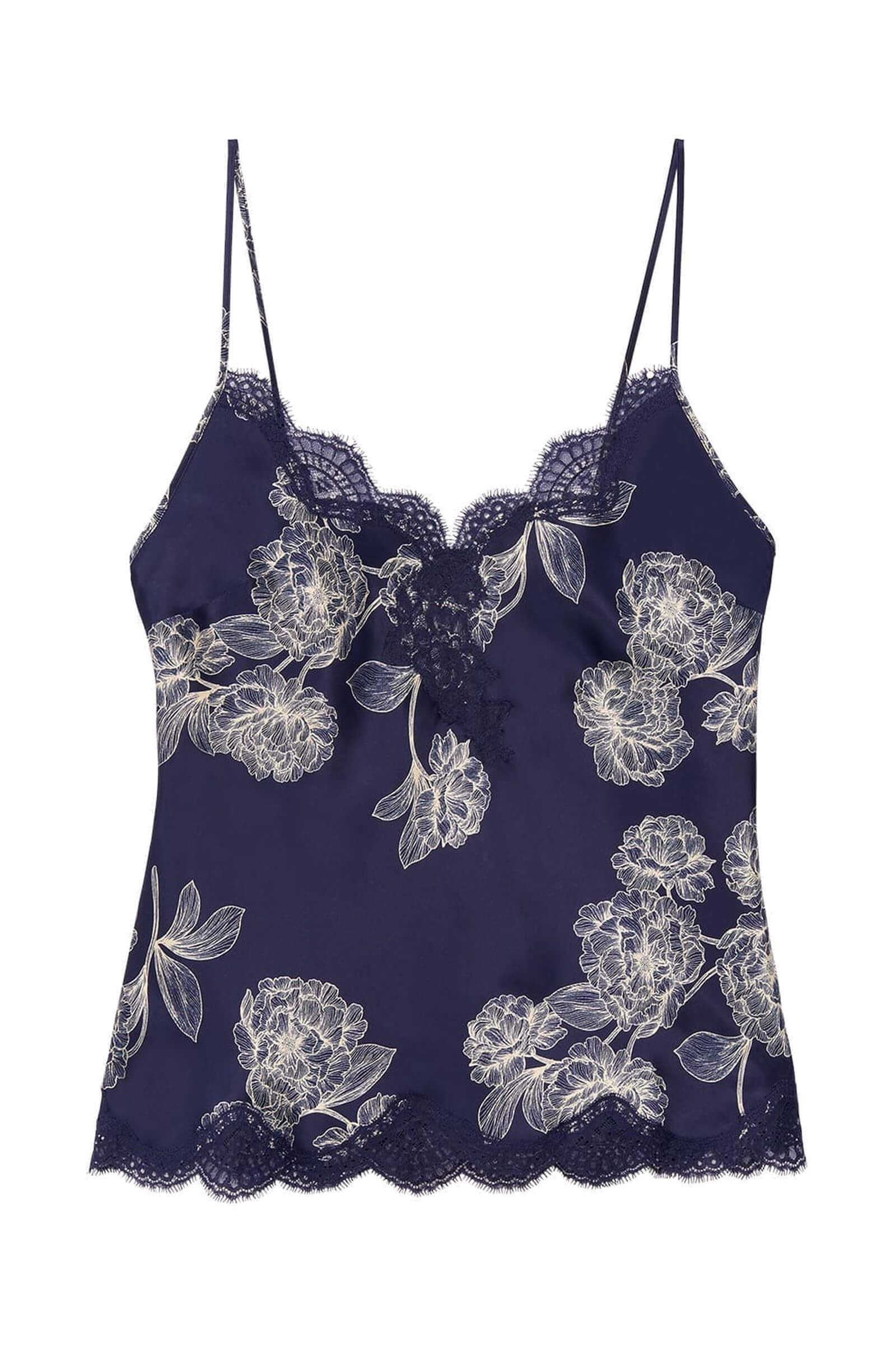 Пижамный шелковый топ на тонких бретелях Бренд 