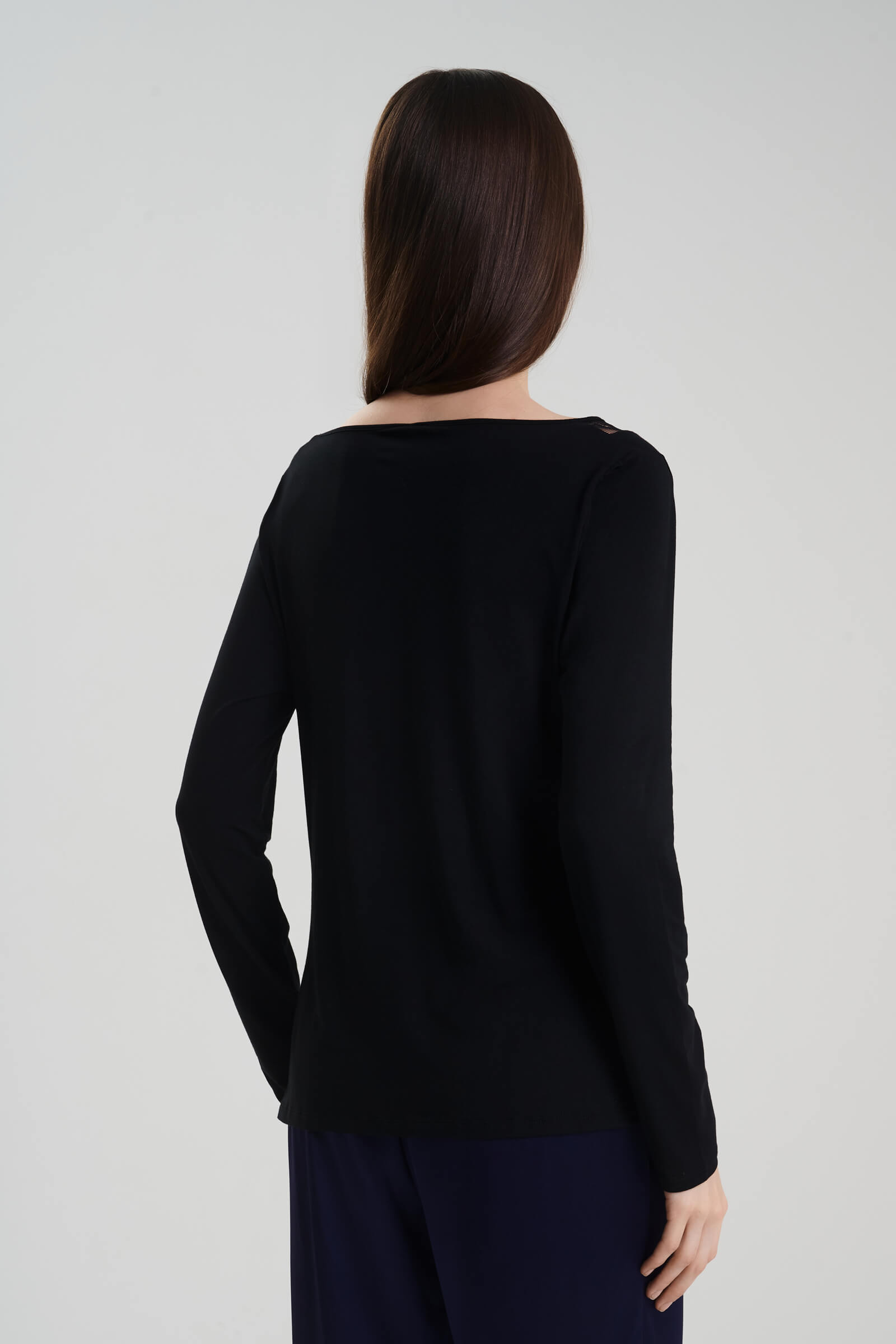 Пижамный лонгслив с добавлением шелка Бренд  Изображение 3