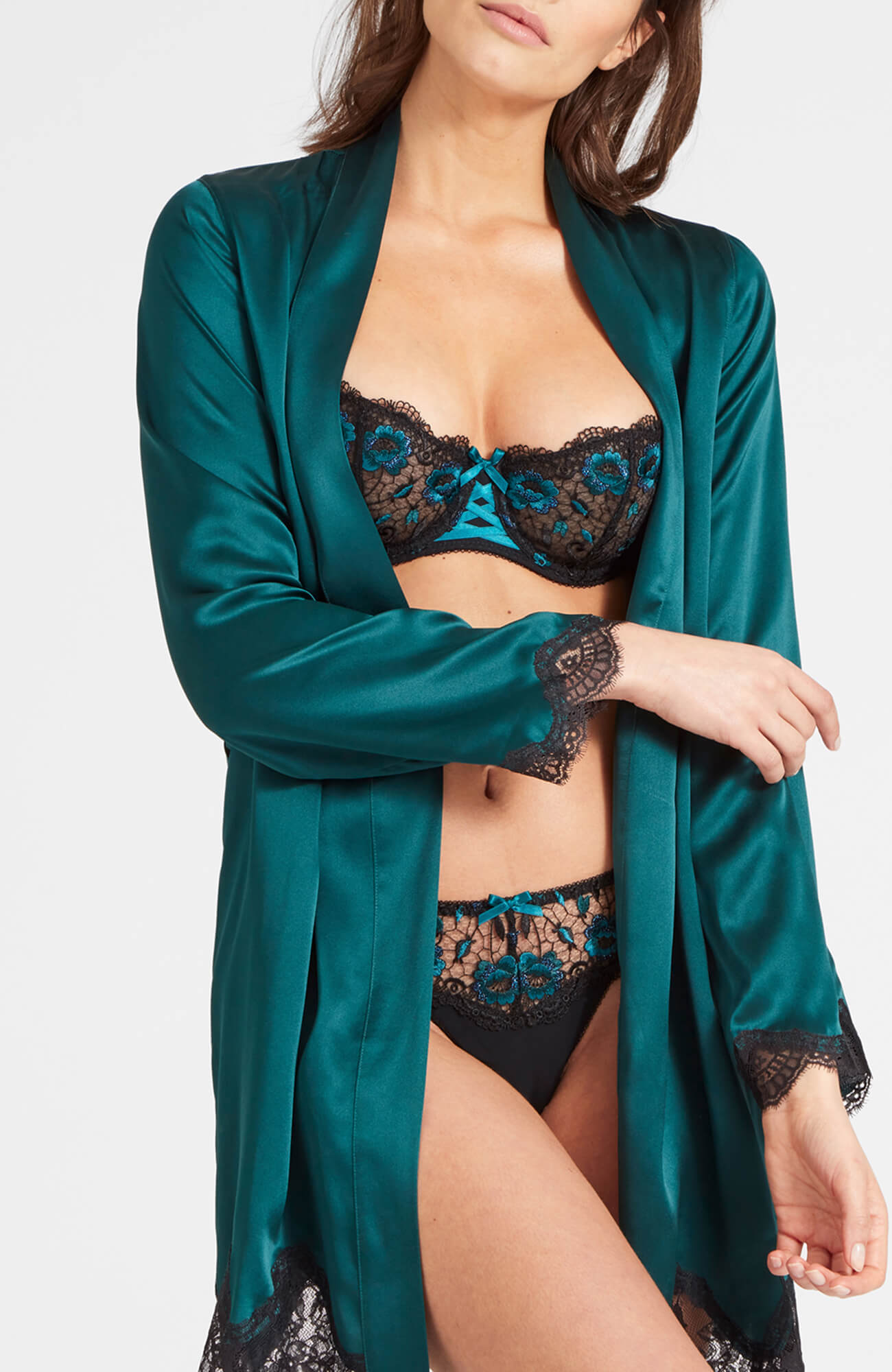 Трусы танга с цветочной вышивкой Бренд  Изображение 5