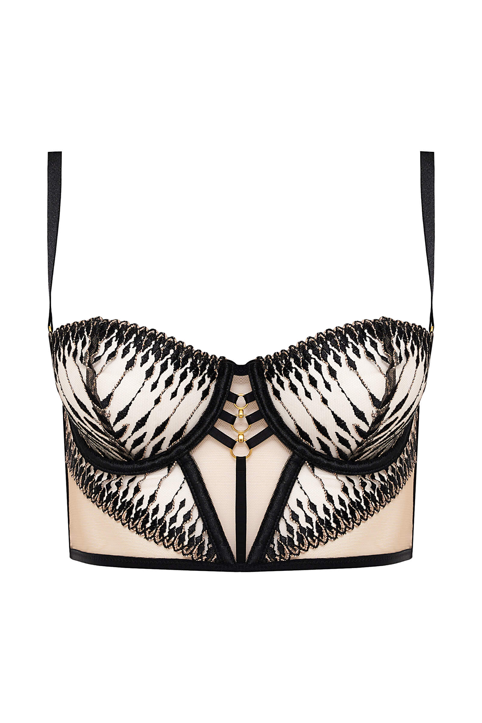 Бюстье с вышивкой Бренд 