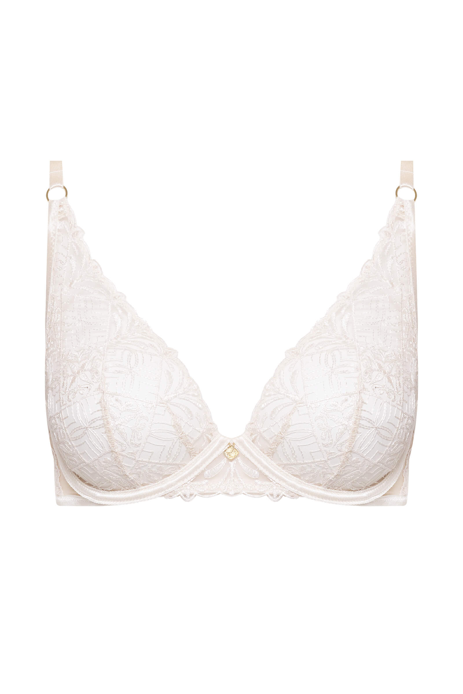 Бюстгальтер с треугольными чашками с вышивкой Бренд 