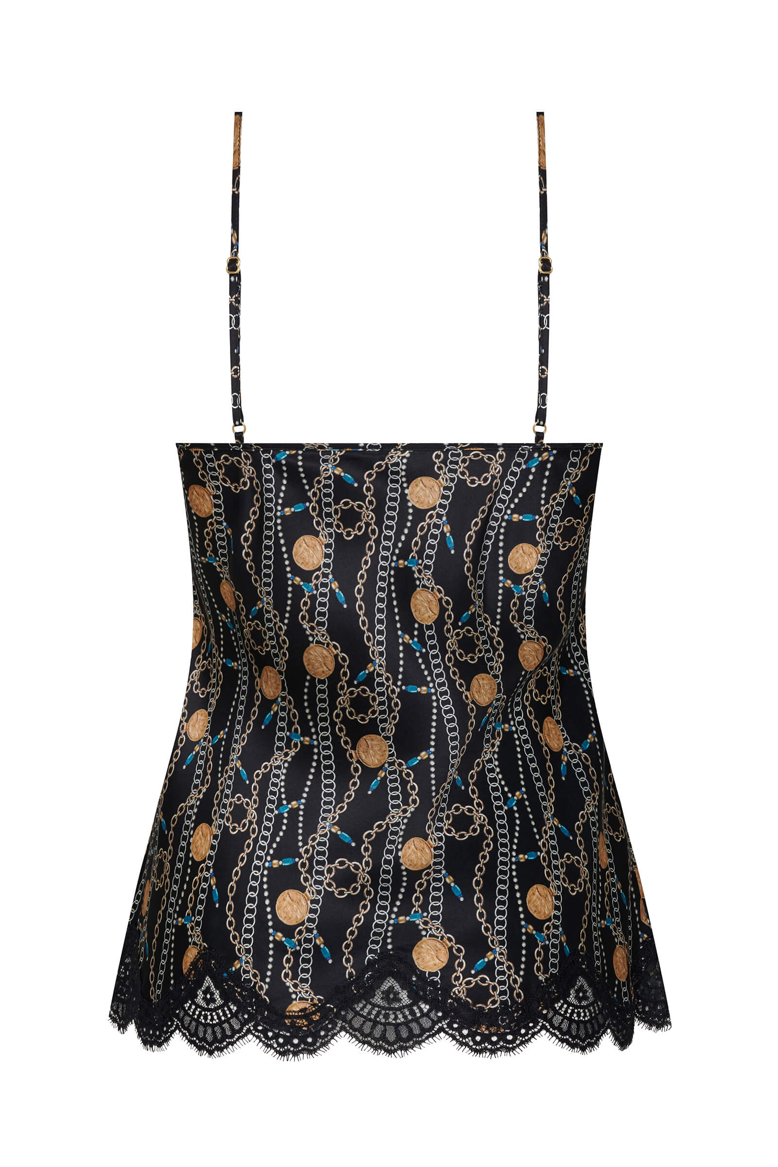 Пижамный шелковый топ на тонких бретелях Бренд  Изображение 7