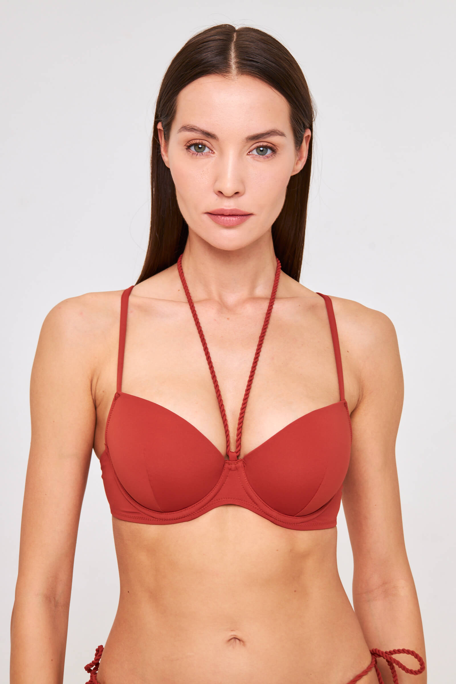 Лиф деми с завязками на шее Бренд 