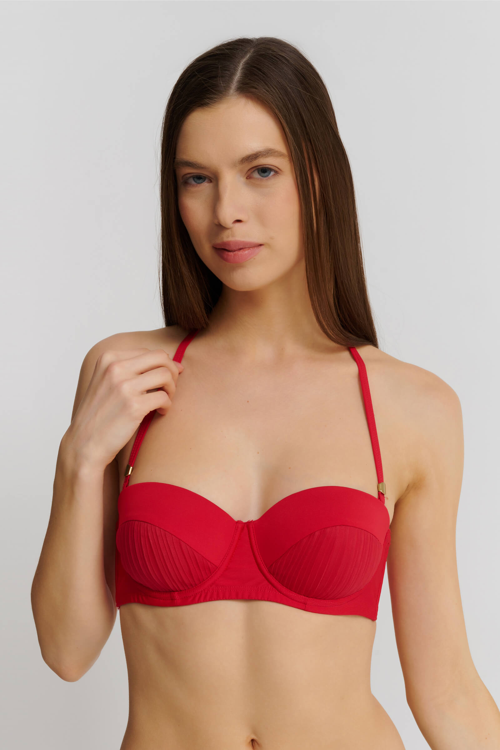 Лиф бандо с завязками на шее Бренд 