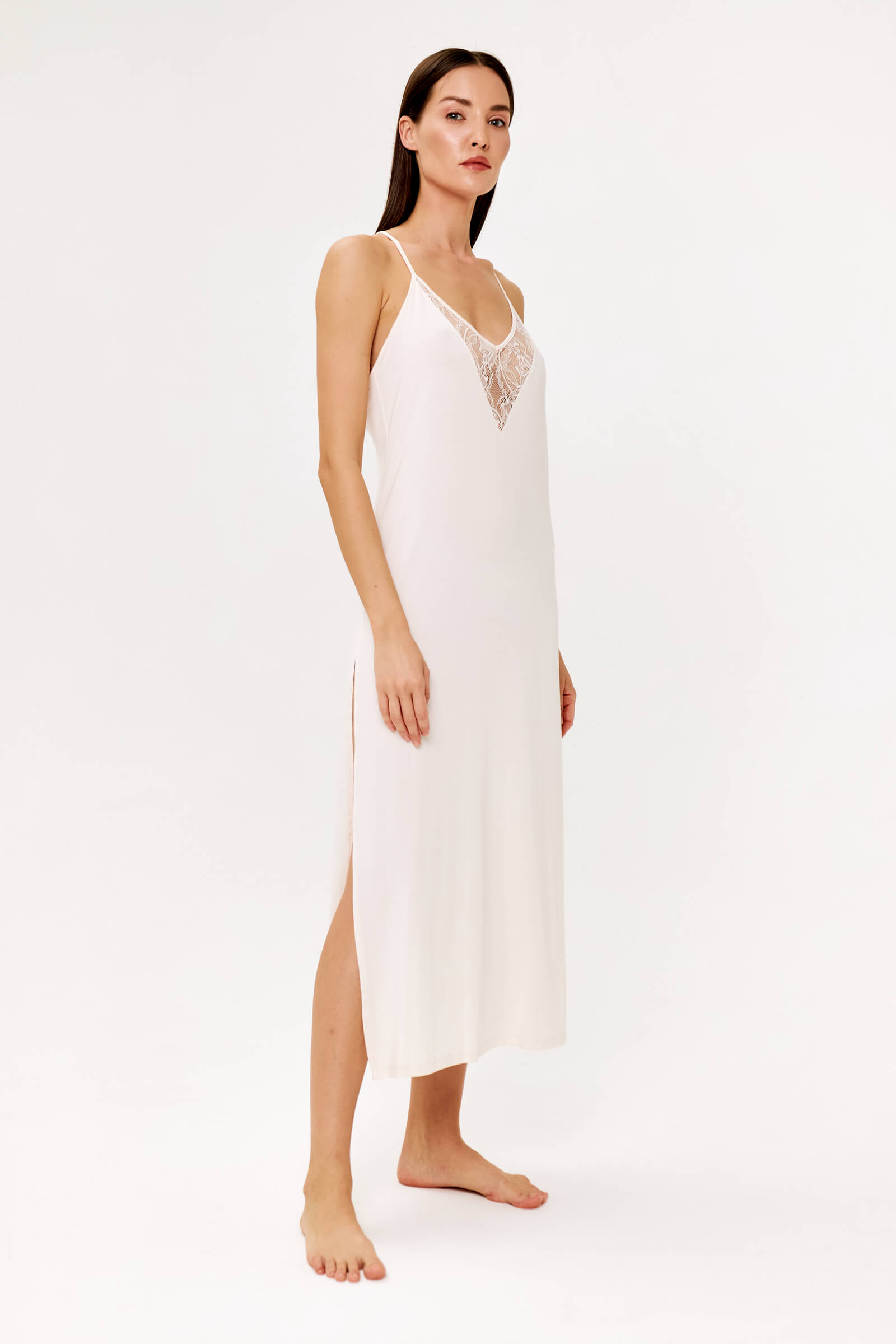 Ночная сорочка из модала с кружевом Бренд  Изображение 5