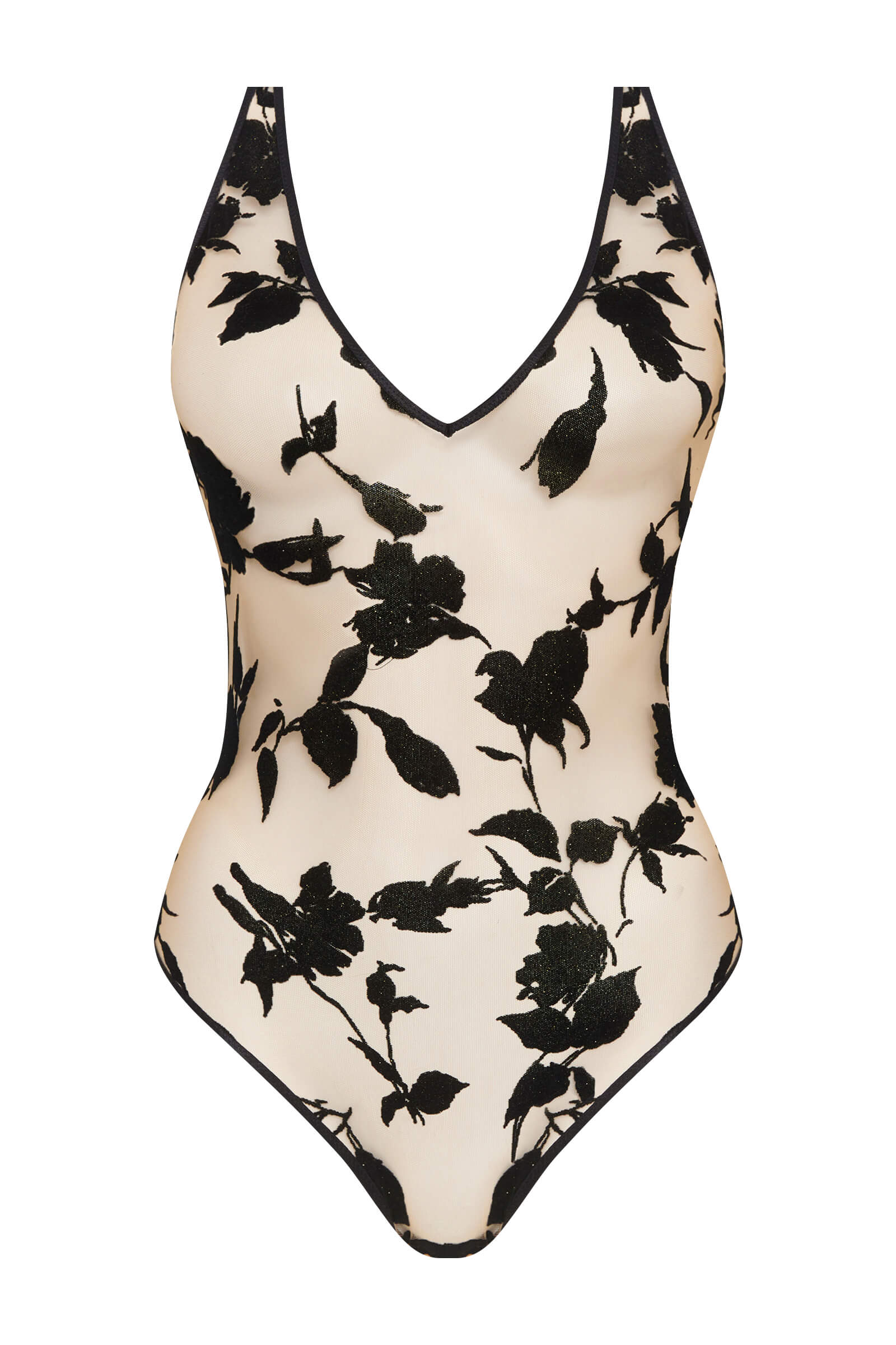 Боди из тюля с цветочным узором Бренд 