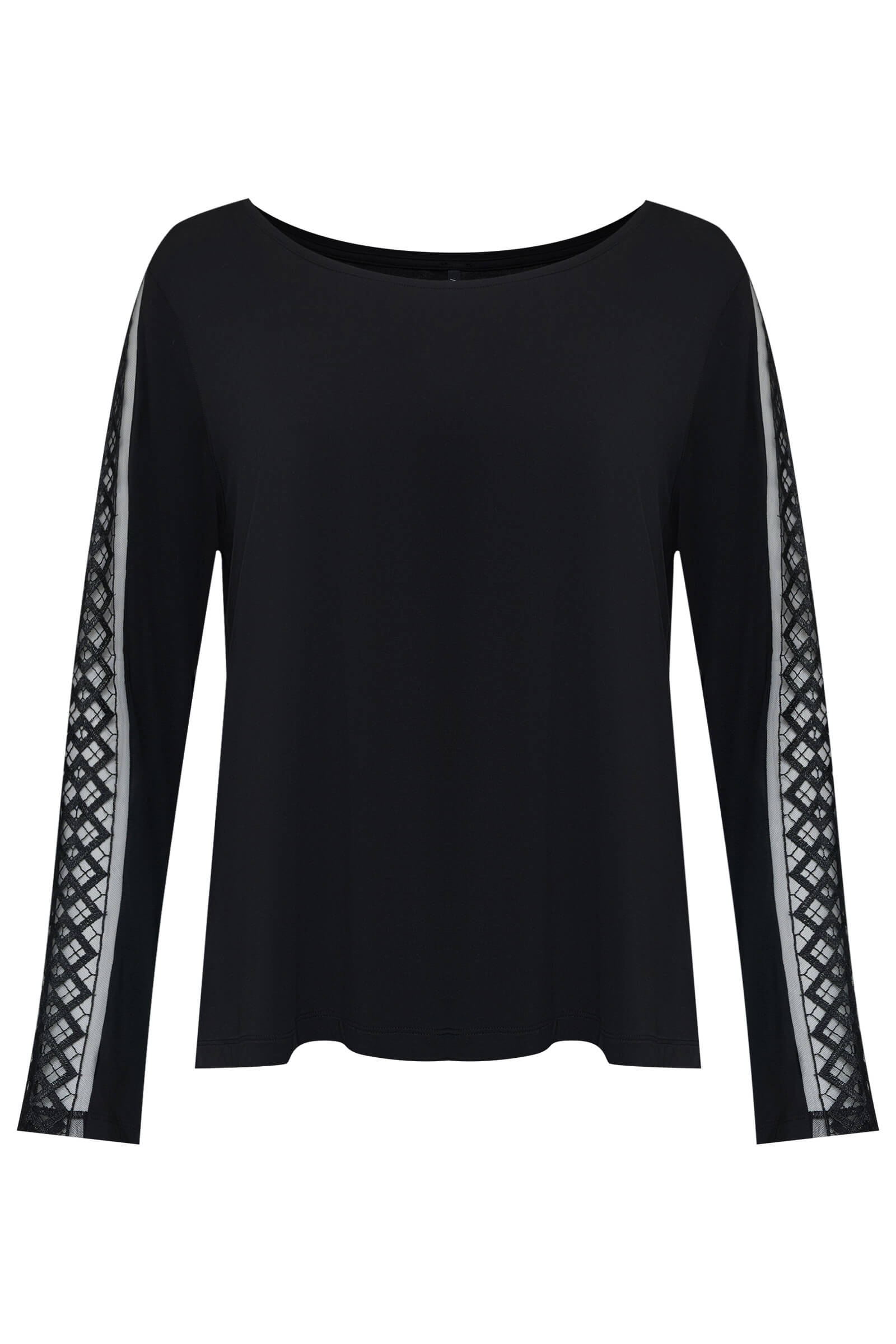 Пижамный лонгслив из мягкого модала с вышивкой Бренд 