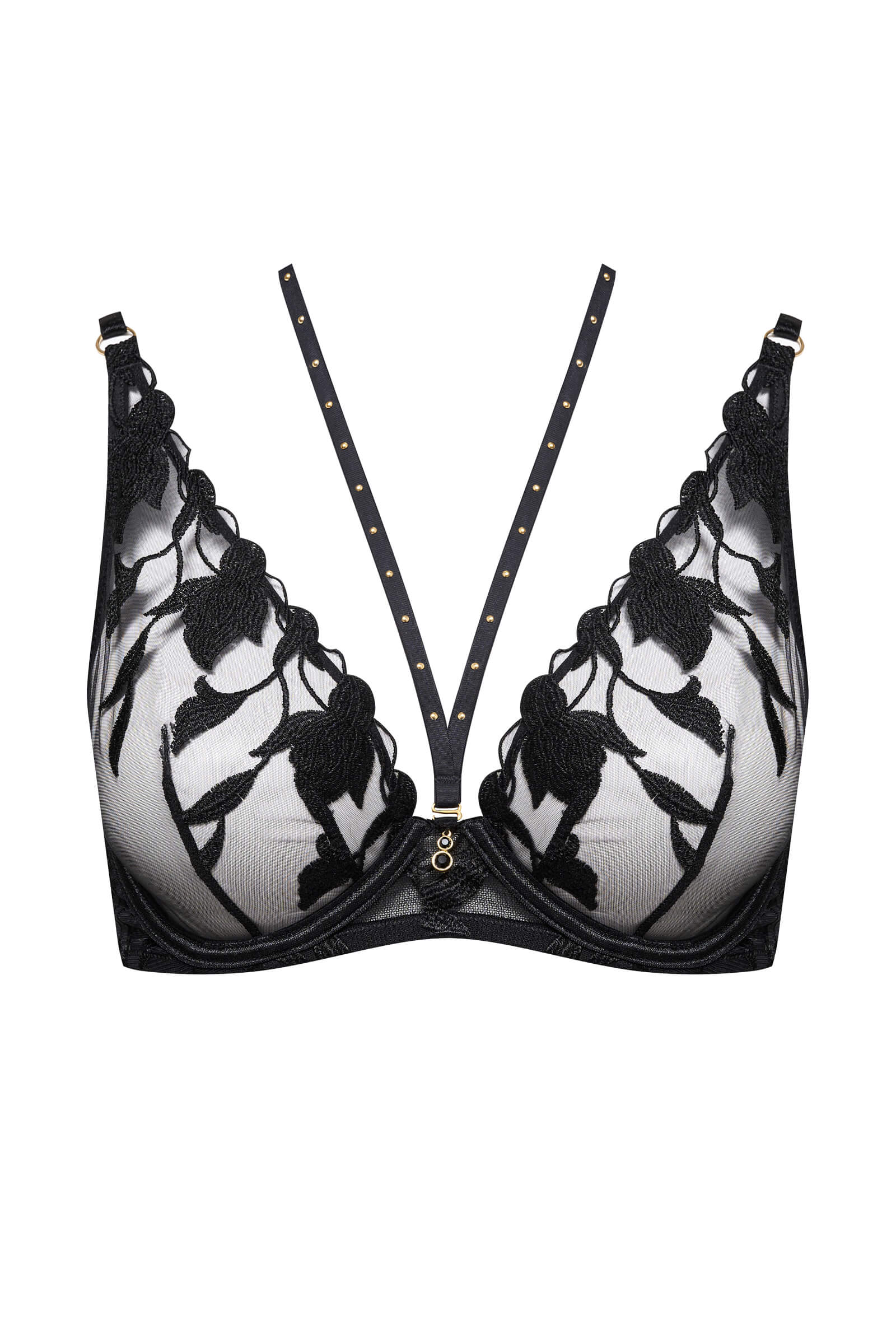 Бюстгальтер на косточках с французской вышивкой Бренд 