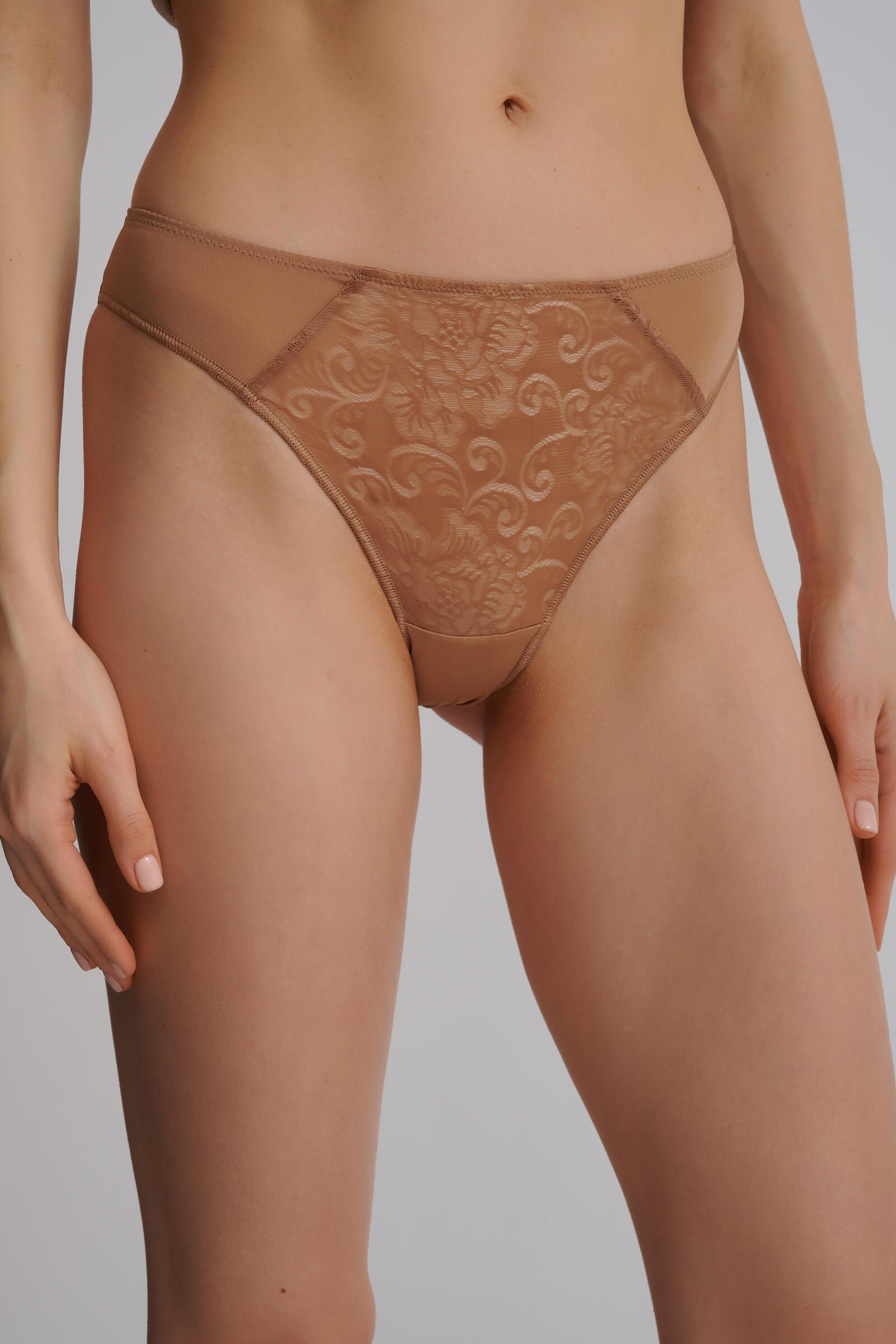 Трусы слипы с цветочным кружевом Бренд 