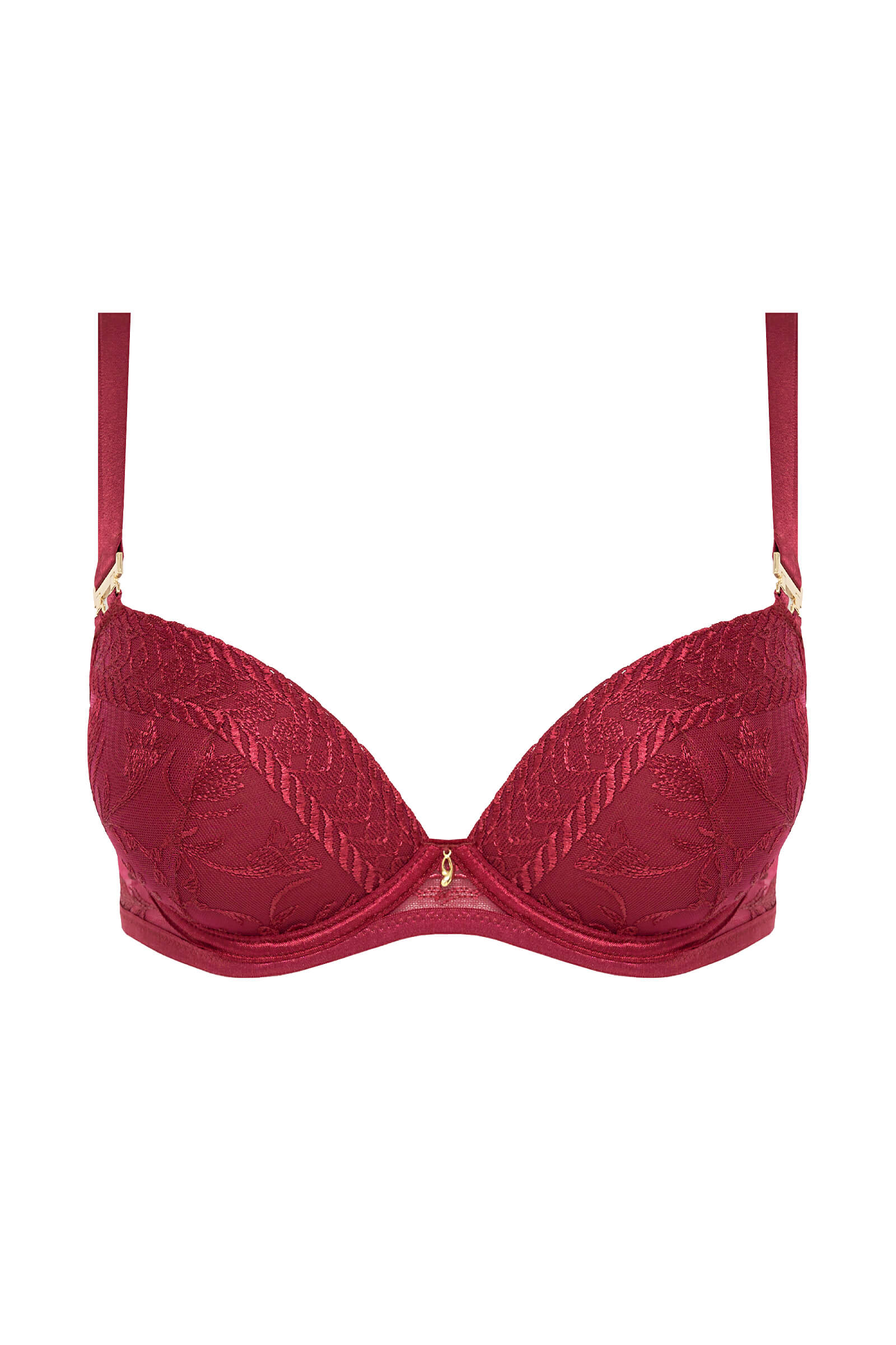 Бюстгальтер пуш-ап с цветочной вышивкой Бренд 