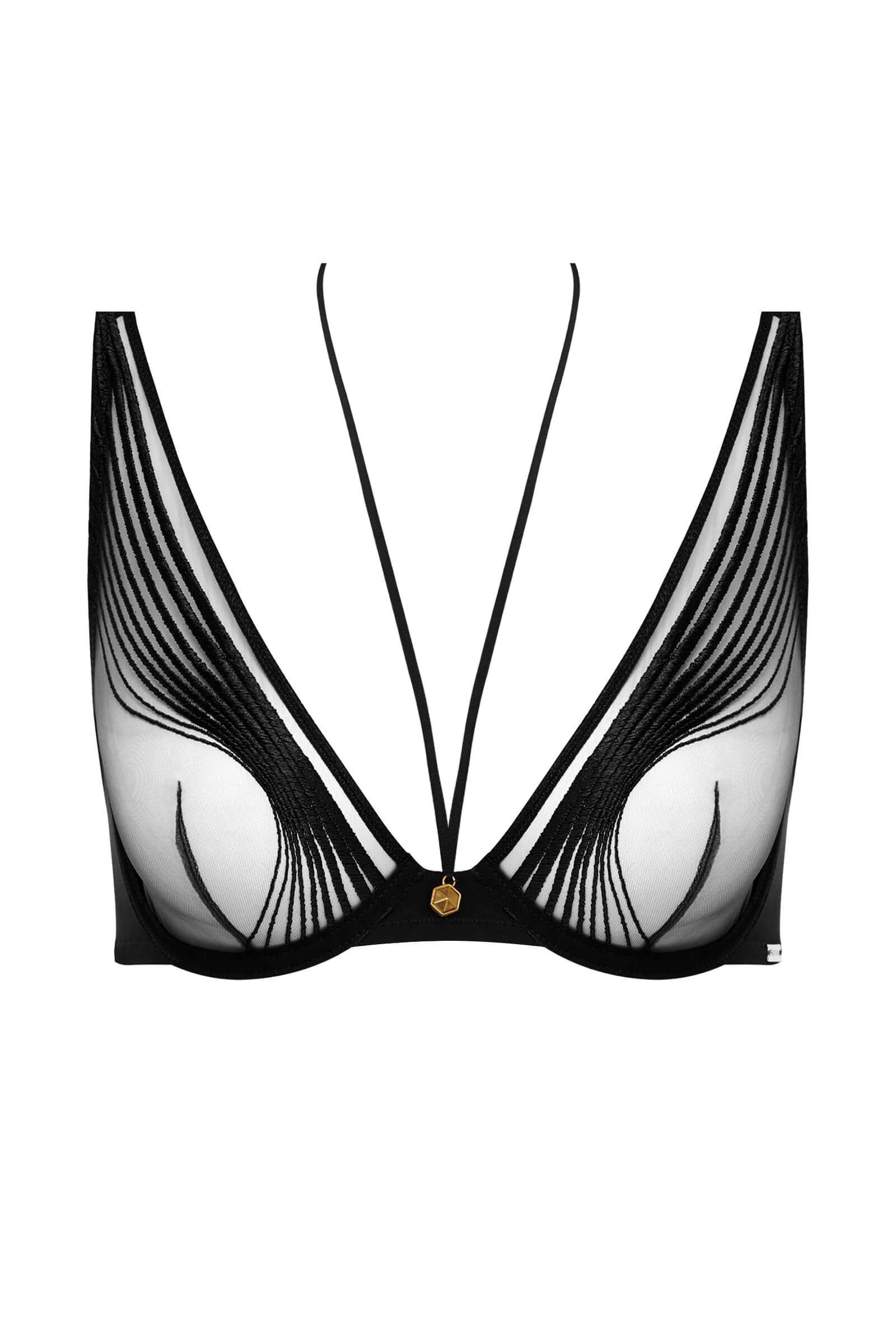 Бюстгальтер с треугольными чашками на косточках Бренд 