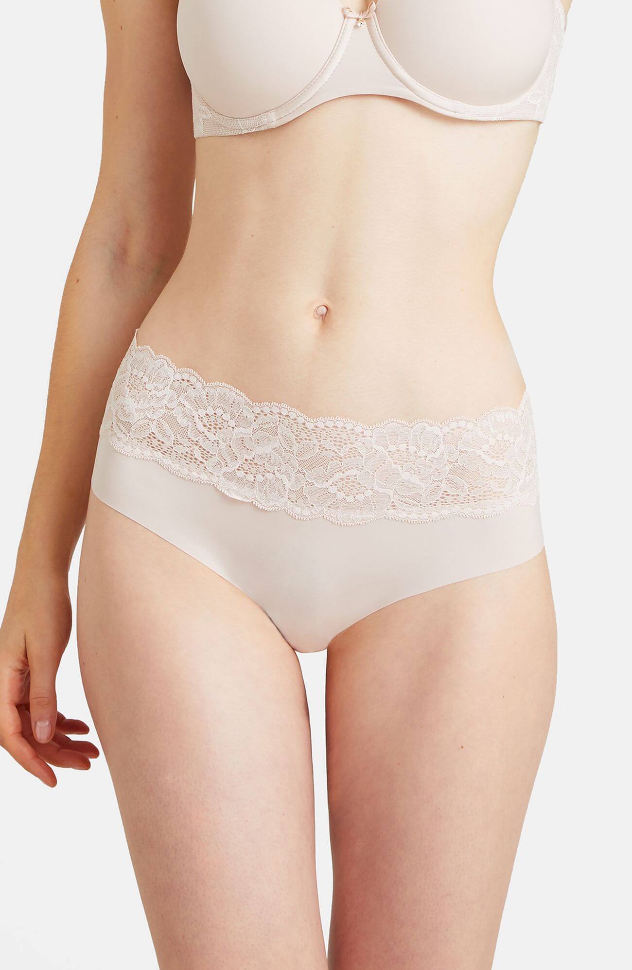 Трусы слипы с кружевом Бренд 