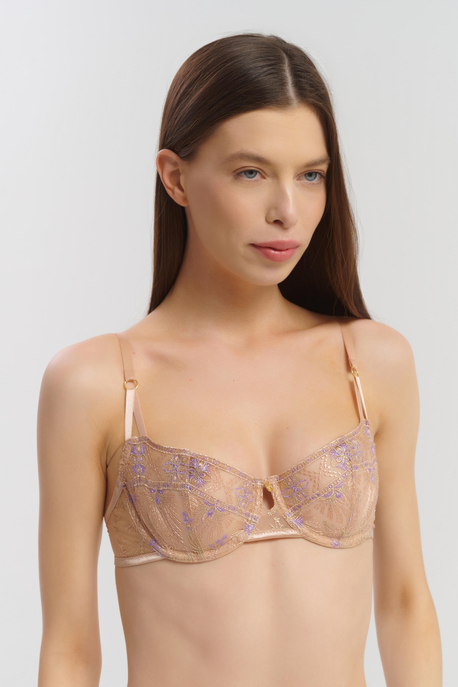 Бюстгальтер балконет с вышивкой Бренд  Изображение 4