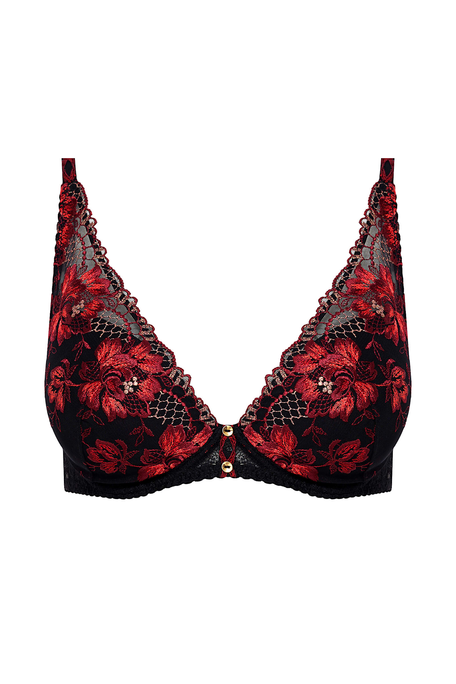 Бюстгальтер с треугольными чашками на косточках Бренд 