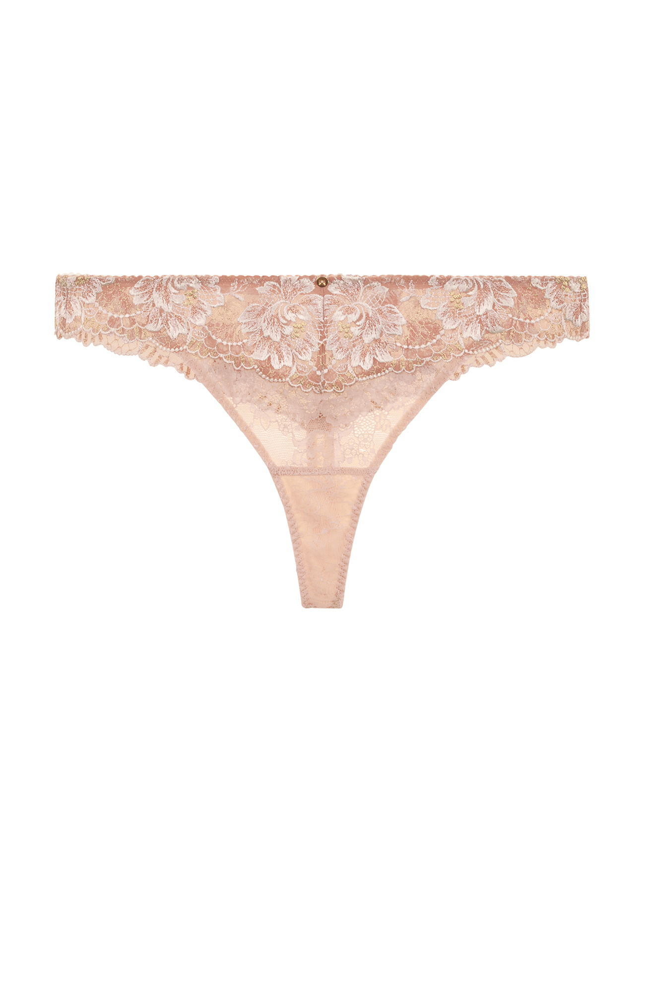 Трусы стринги с цветочной вышивкой Бренд 