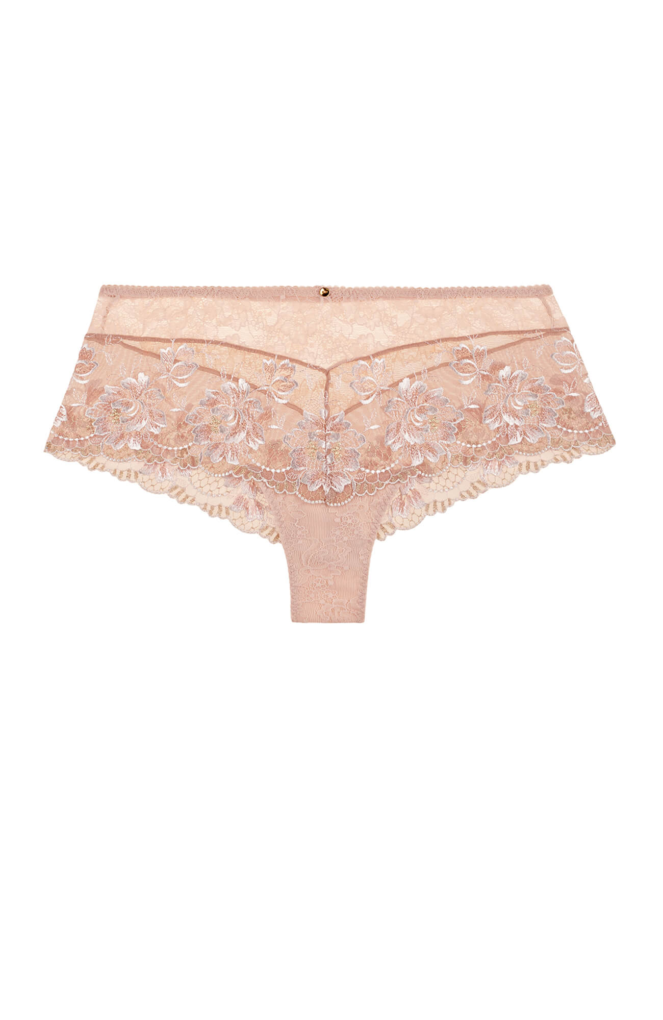 Трусы хипстеры с цветочной вышивкой Бренд 