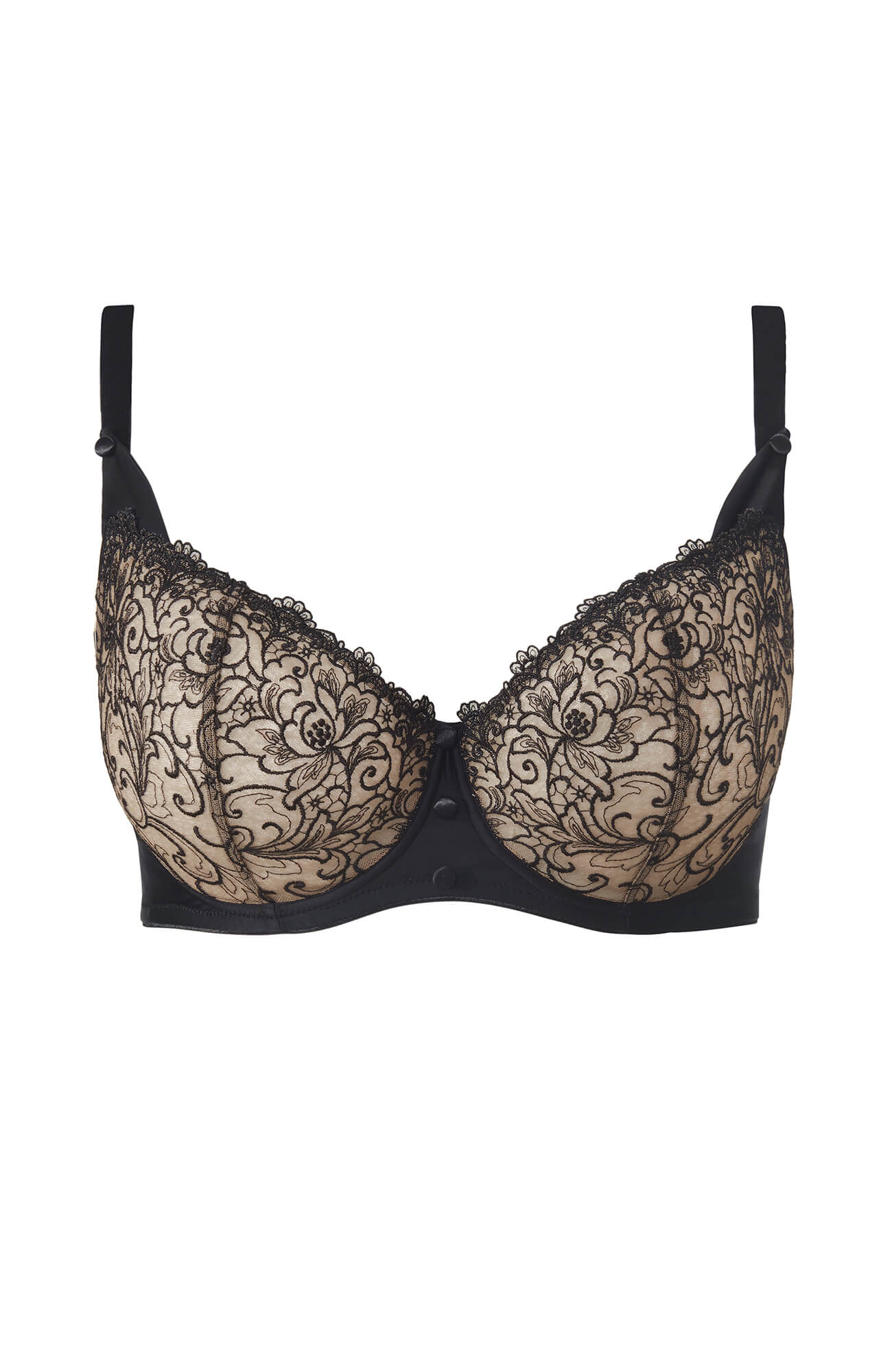 Бюстгальтер балконет с вышивкой Бренд 