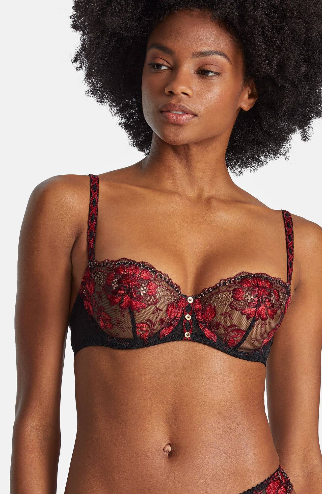 Бюстгальтер балконет на косточках Бренд 