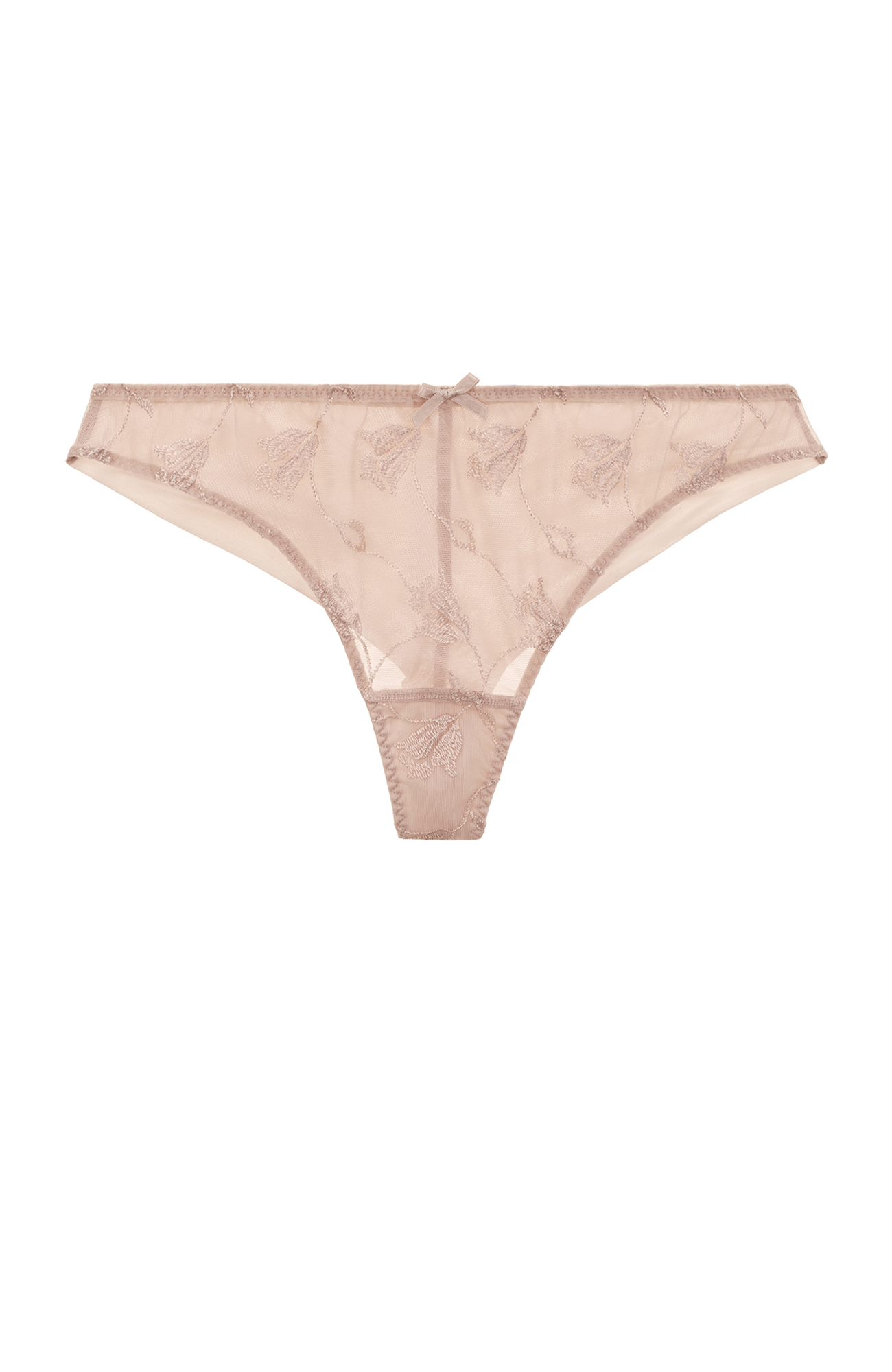 Трусы танга с цветочной вышивкой Бренд 