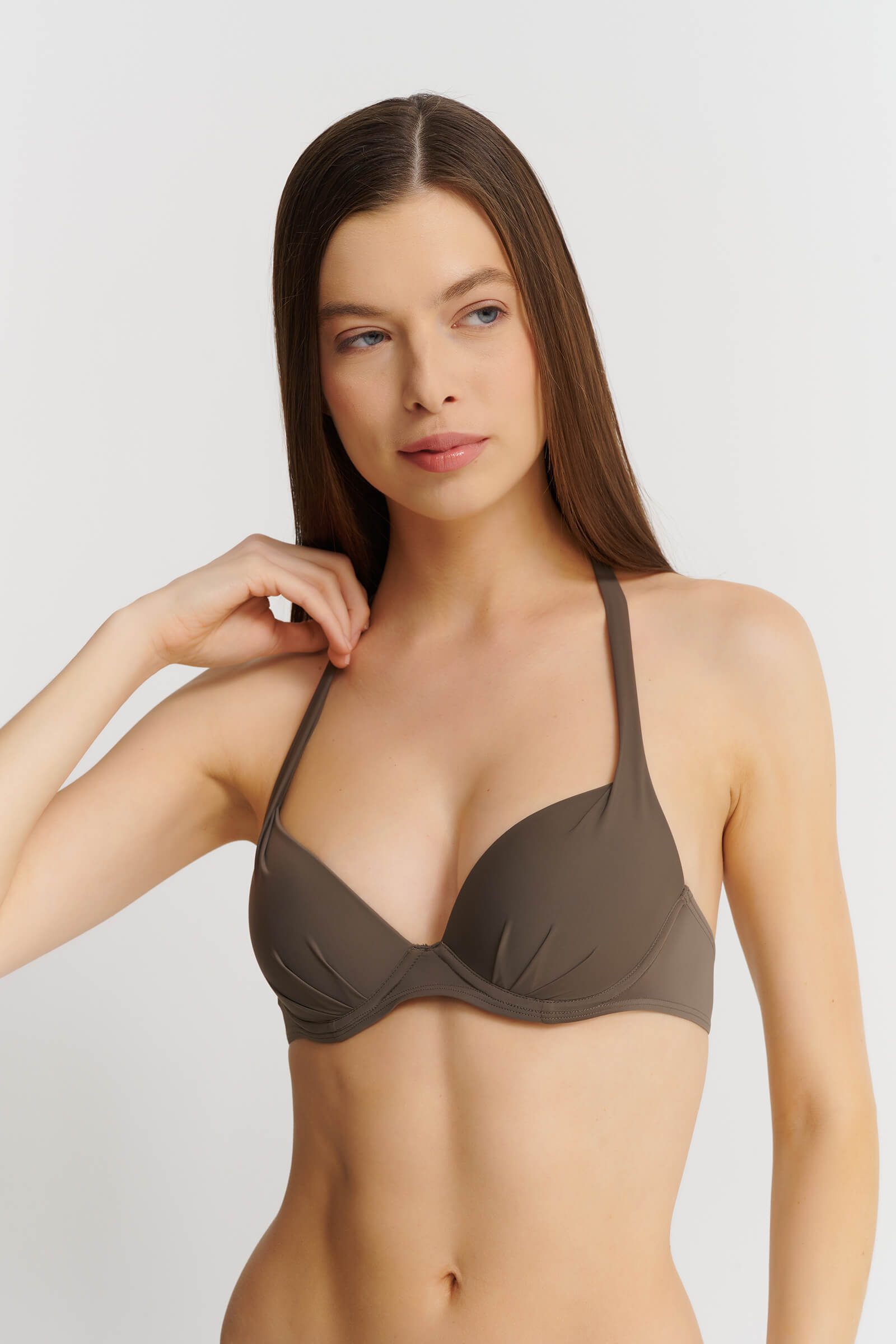 Лиф деми с завязками на шее Бренд 