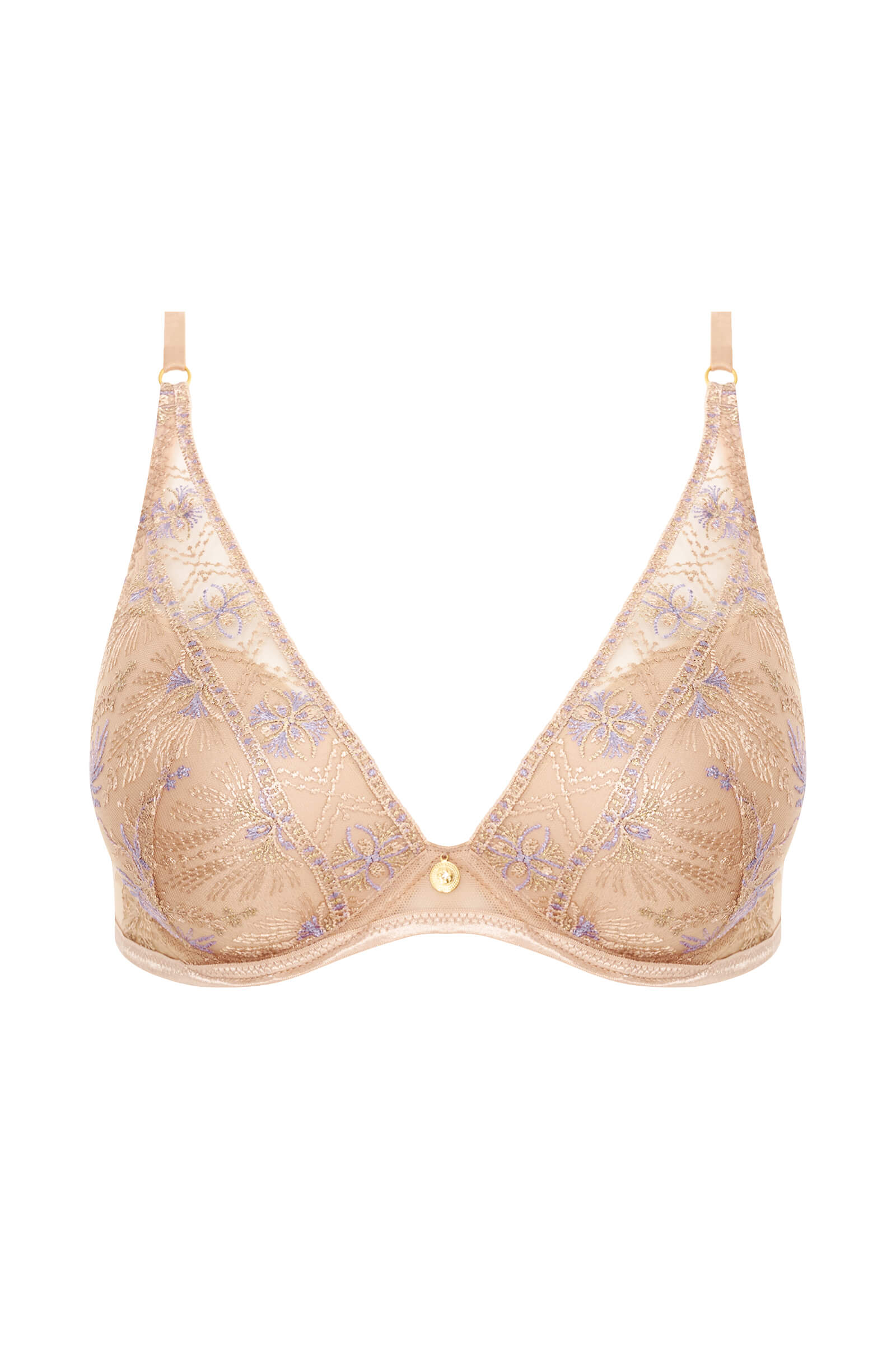 Бюстгальтер с мягкими чашками и вышивкой Бренд 