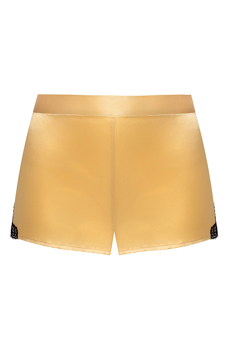 Пижамные шелковые шорты с кружевом Бренд 