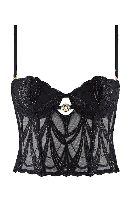 Бюстье с вышивкой Бренд 